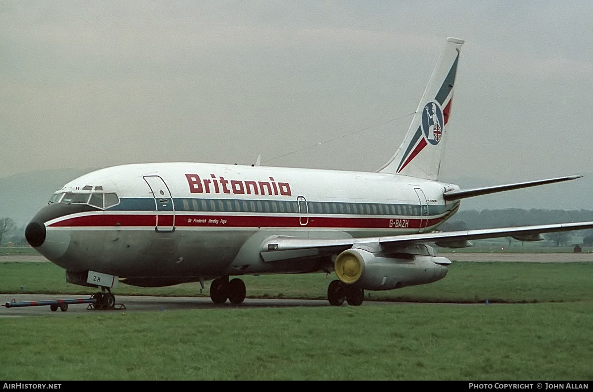 Aircraft Photo of G-BAZH | Boeing 737-204/Adv | Britannia Airways | AirHistory.net #81208