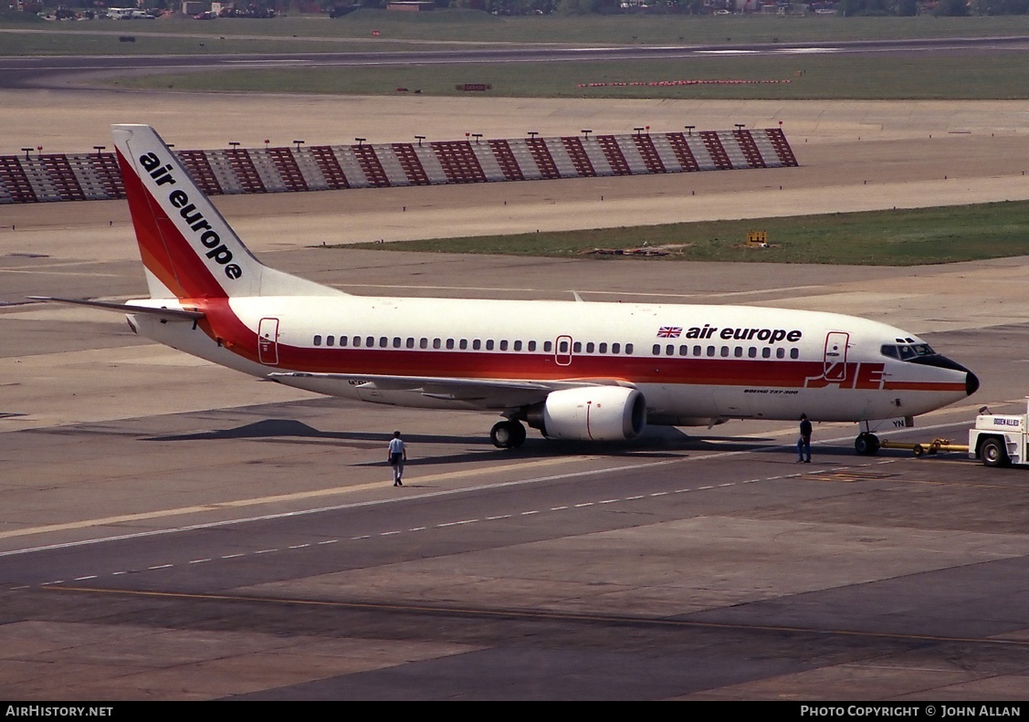 Aircraft Photo of G-BOYN | Boeing 737-3S3 | Air Europe | AirHistory.net #81221