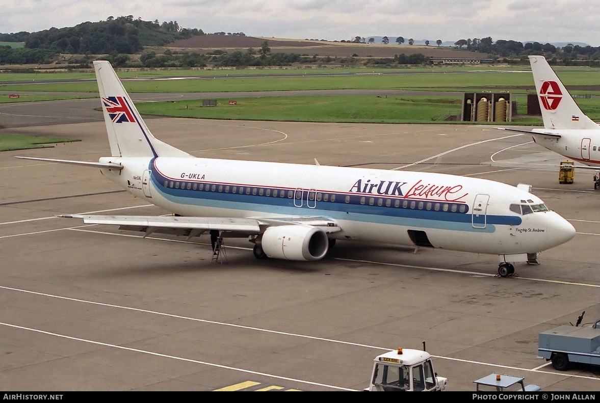 Aircraft Photo of G-UKLA | Boeing 737-4Y0 | Air UK Leisure | AirHistory.net #81226