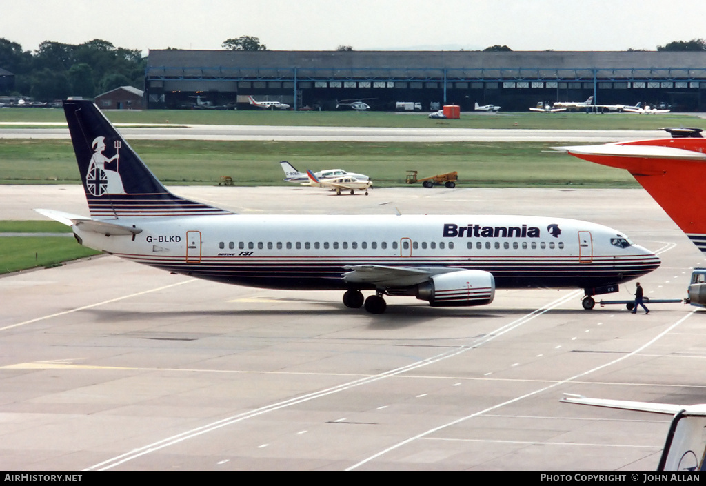 Aircraft Photo of G-BLKD | Boeing 737-3T5 | Britannia Airways | AirHistory.net #81227