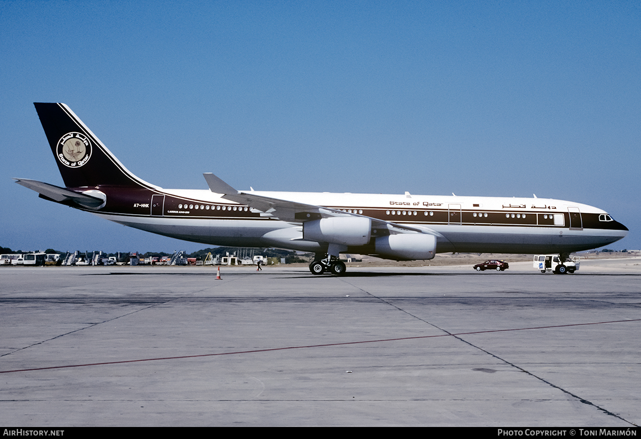 Aircraft Photo of A7-HHK | Airbus A340-211 | State of Qatar | AirHistory.net #81242