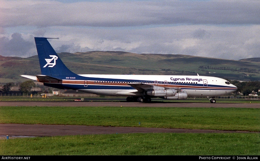 Aircraft Photo of 5B-DAO | Boeing 707-123B | Cyprus Airways | AirHistory.net #81245