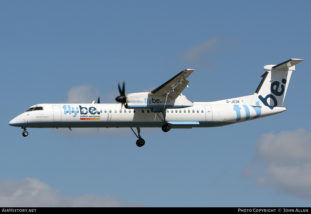 Aircraft Photo of G-JEDK | Bombardier DHC-8-402 Dash 8 | Flybe - British European | AirHistory.net #81260