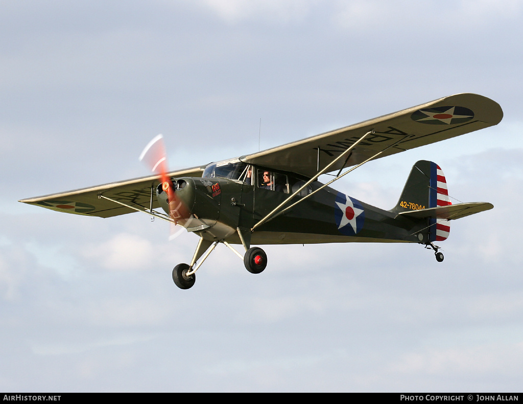 Aircraft Photo of G-BRXL / 42-78044 | Aeronca 11AC Chief | USA - Air Force | AirHistory.net #81261