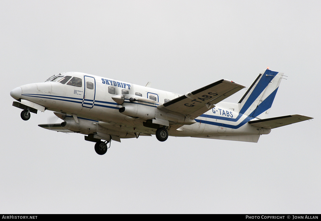 Aircraft Photo of G-TABS | Embraer EMB-110P1 Bandeirante | Skydrift Air Charter | AirHistory.net #81295
