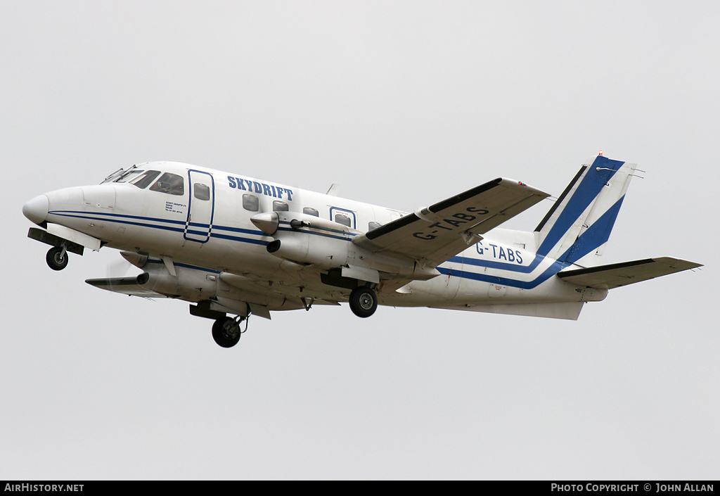 Aircraft Photo of G-TABS | Embraer EMB-110P1 Bandeirante | Skydrift Air Charter | AirHistory.net #81295