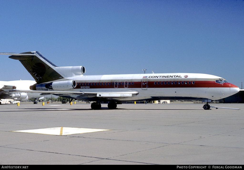 Aircraft Photo of N40484 | Boeing 727-22 | Continental Airlines | AirHistory.net #81309