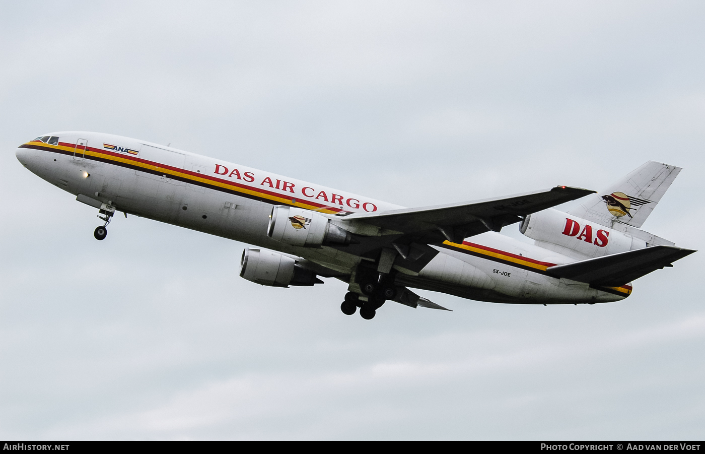 Aircraft Photo of 5X-JOE | McDonnell Douglas DC-10-30CF | DAS Air Cargo - Dairo Air Services | AirHistory.net #81332