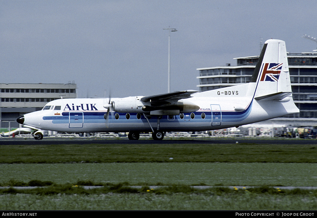 Aircraft Photo of G-BDVS | Fokker F27-200 Friendship | Air UK | AirHistory.net #81417