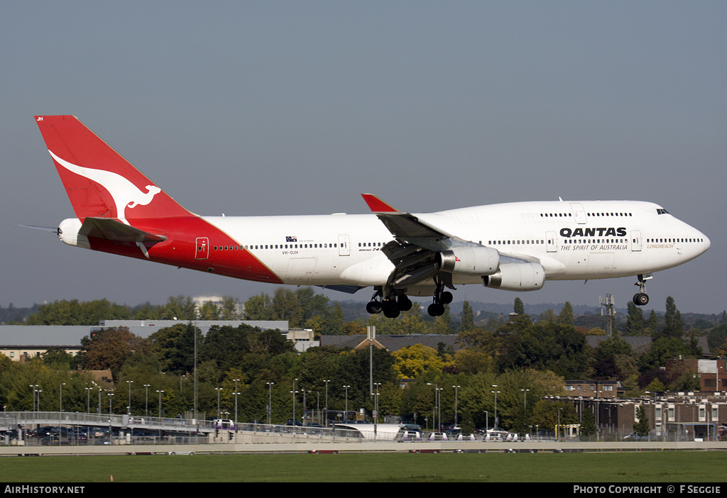 Aircraft Photo of VH-OJH | Boeing 747-438 | Qantas | AirHistory.net #81449