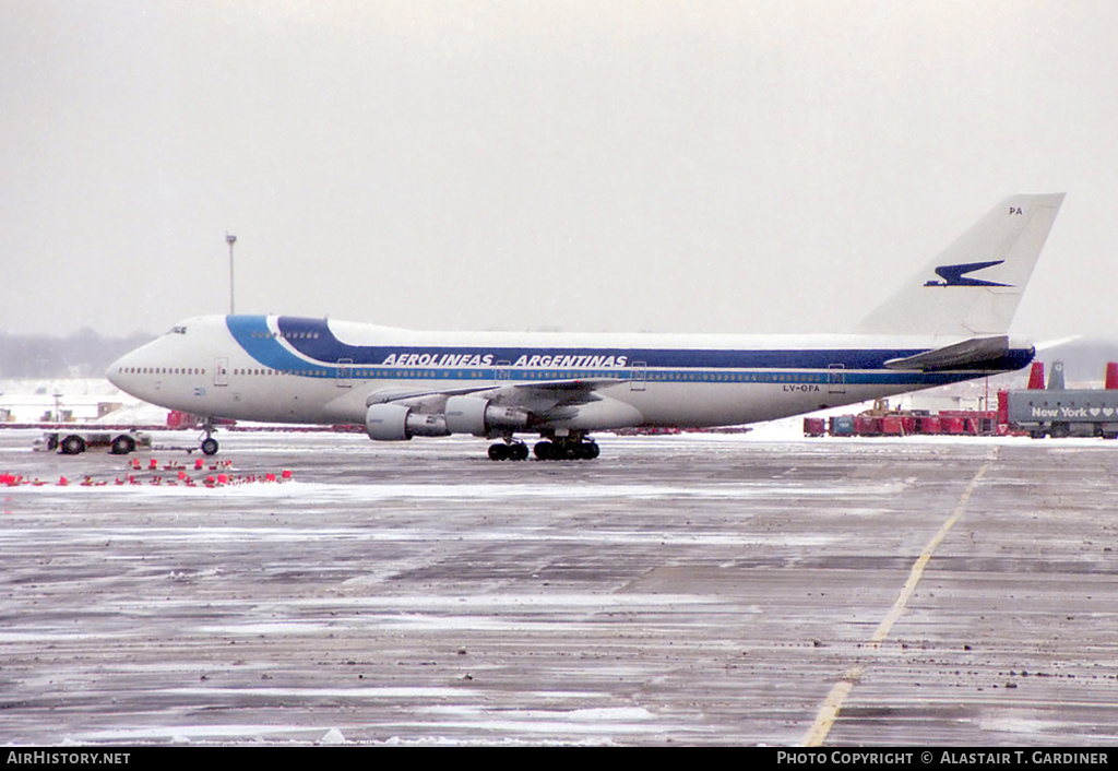 Aircraft Photo of LV-OPA | Boeing 747-287B | Aerolíneas Argentinas | AirHistory.net #81456