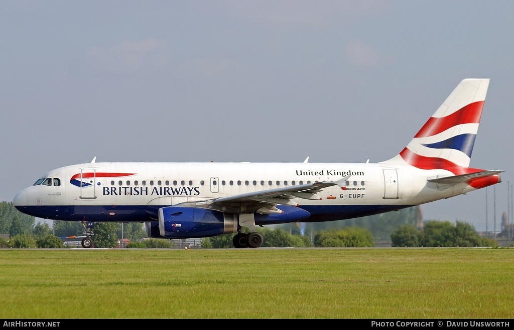 Aircraft Photo of G-EUPF | Airbus A319-131 | British Airways | AirHistory.net #81507