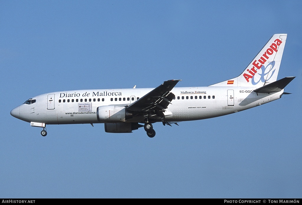 Aircraft Photo of EC-GGO | Boeing 737-3M8 | Air Europa | AirHistory.net #81549