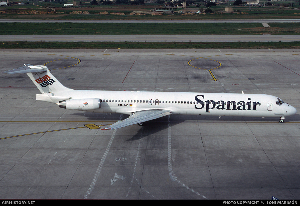 Aircraft Photo of EC-440 | McDonnell Douglas MD-83 (DC-9-83) | Spanair | AirHistory.net #81614