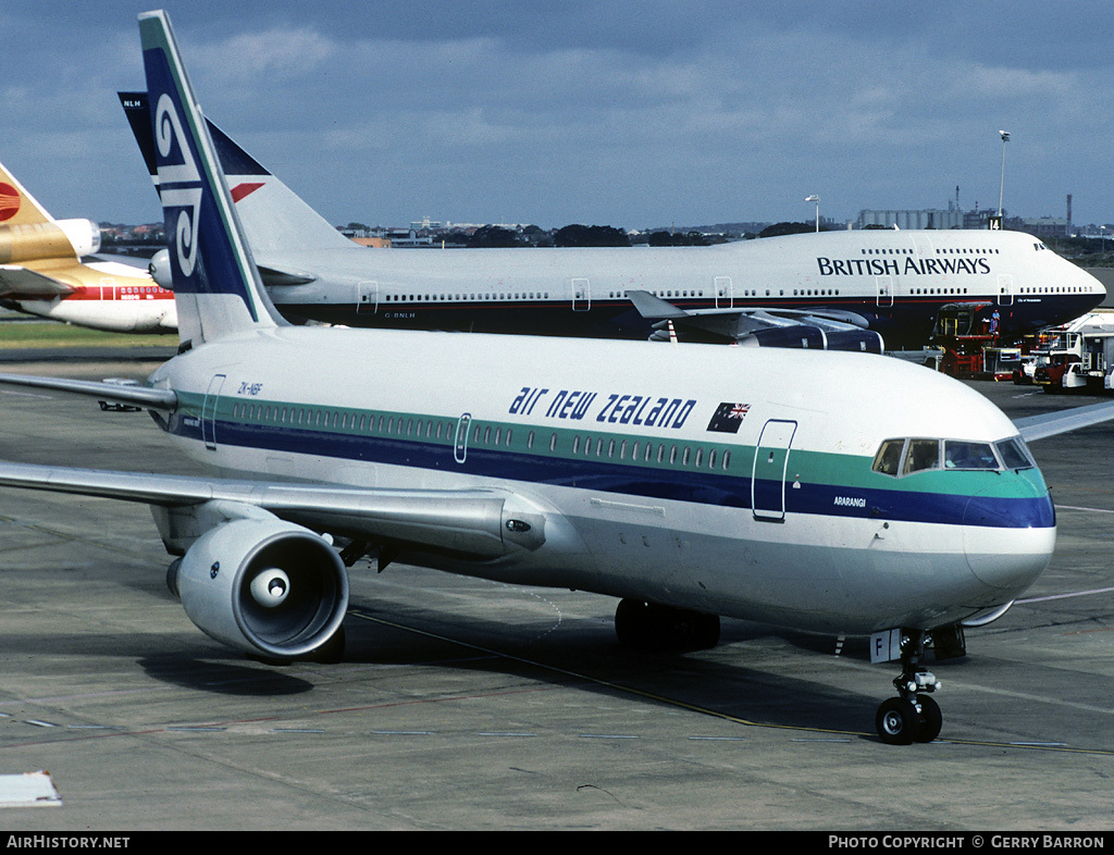 Aircraft Photo of ZK-NBF | Boeing 767-209(ER) | Air New Zealand | AirHistory.net #81624