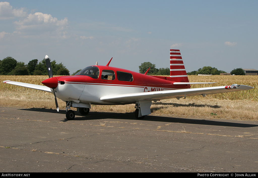 Aircraft Photo of G-MUNI | Mooney M-20J 201 | AirHistory.net #81629