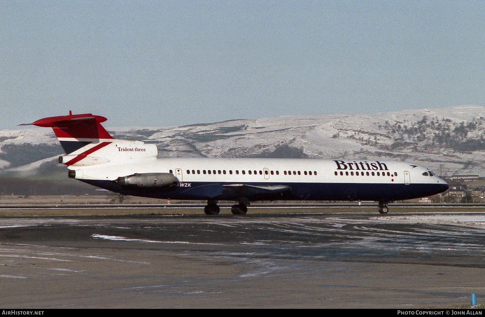 Aircraft Photo of G-AWZK | Hawker Siddeley HS-121 Trident 3B | British Airways | AirHistory.net #81672