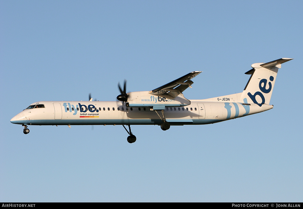 Aircraft Photo of G-JEDN | Bombardier DHC-8-402 Dash 8 | Flybe - British European | AirHistory.net #81685