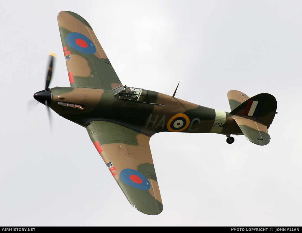 Aircraft Photo of G-HURI / Z5140 | Hawker Hurricane Mk12A | UK - Air Force | AirHistory.net #81688