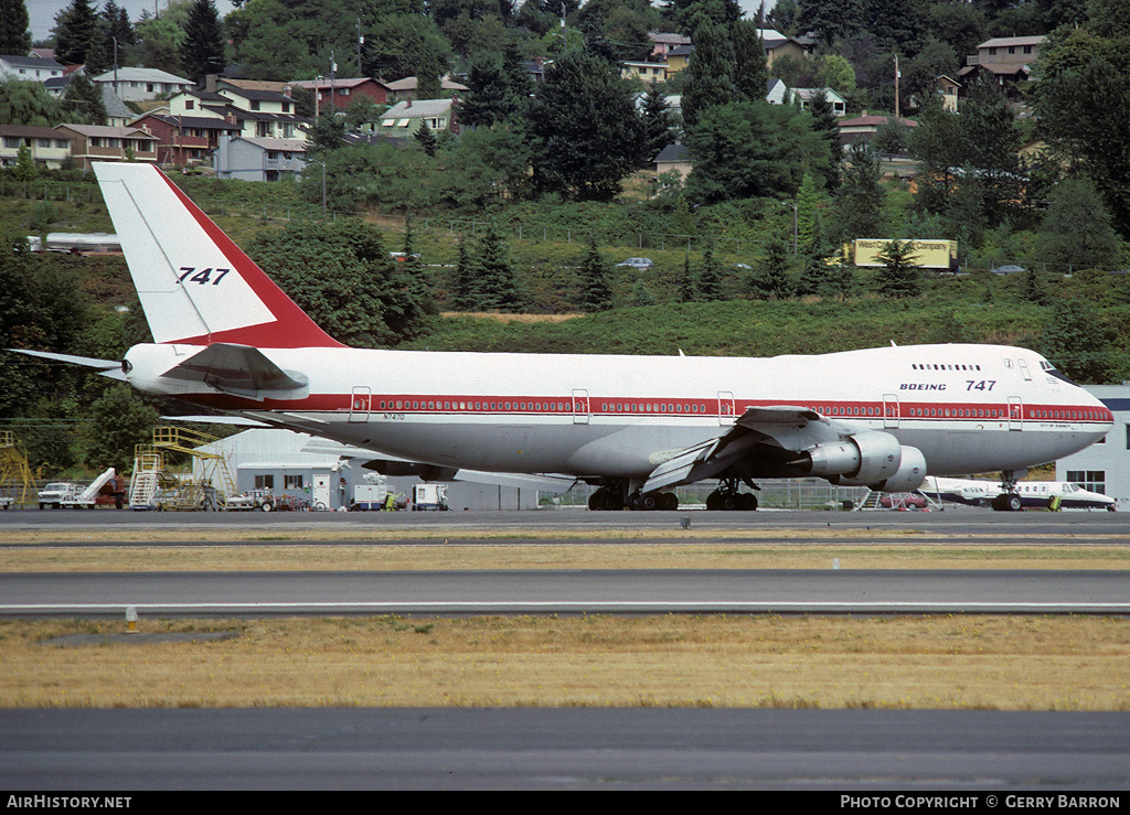 Aircraft Photo of N7470 | Boeing 747-121 | Boeing | AirHistory.net #81713