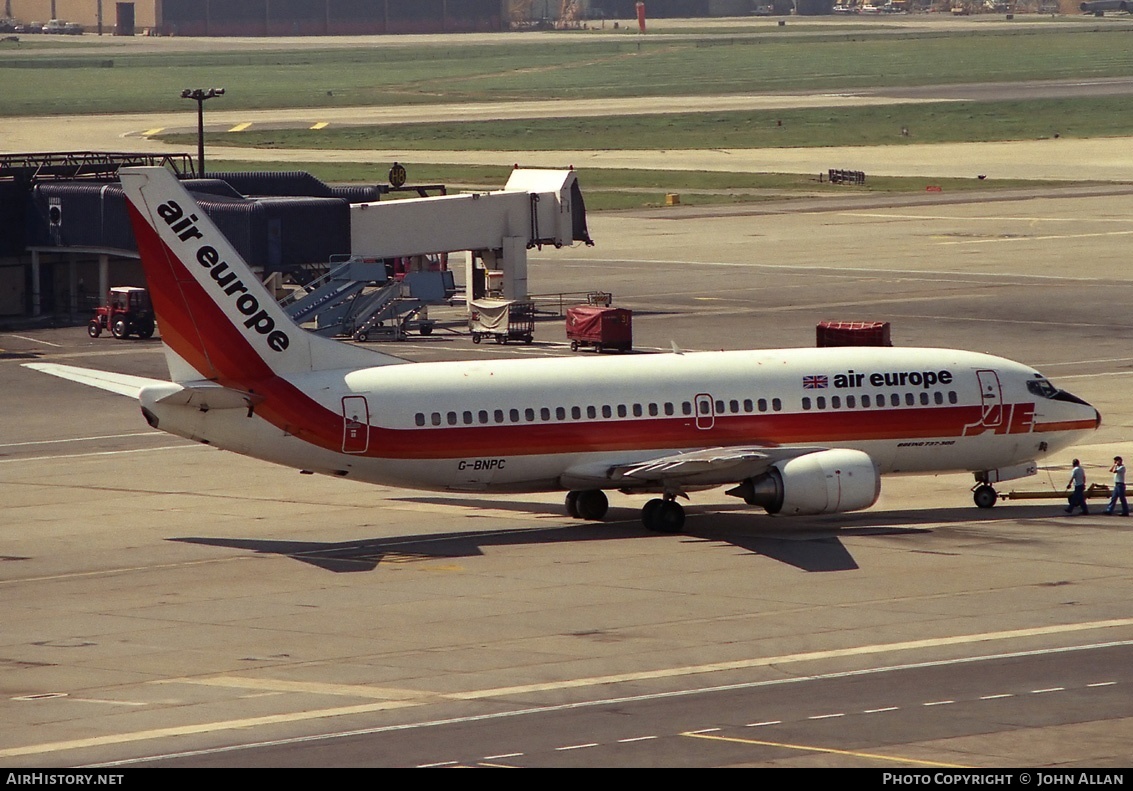 Aircraft Photo of G-BNPC | Boeing 737-3S3 | Air Europe | AirHistory.net #81730