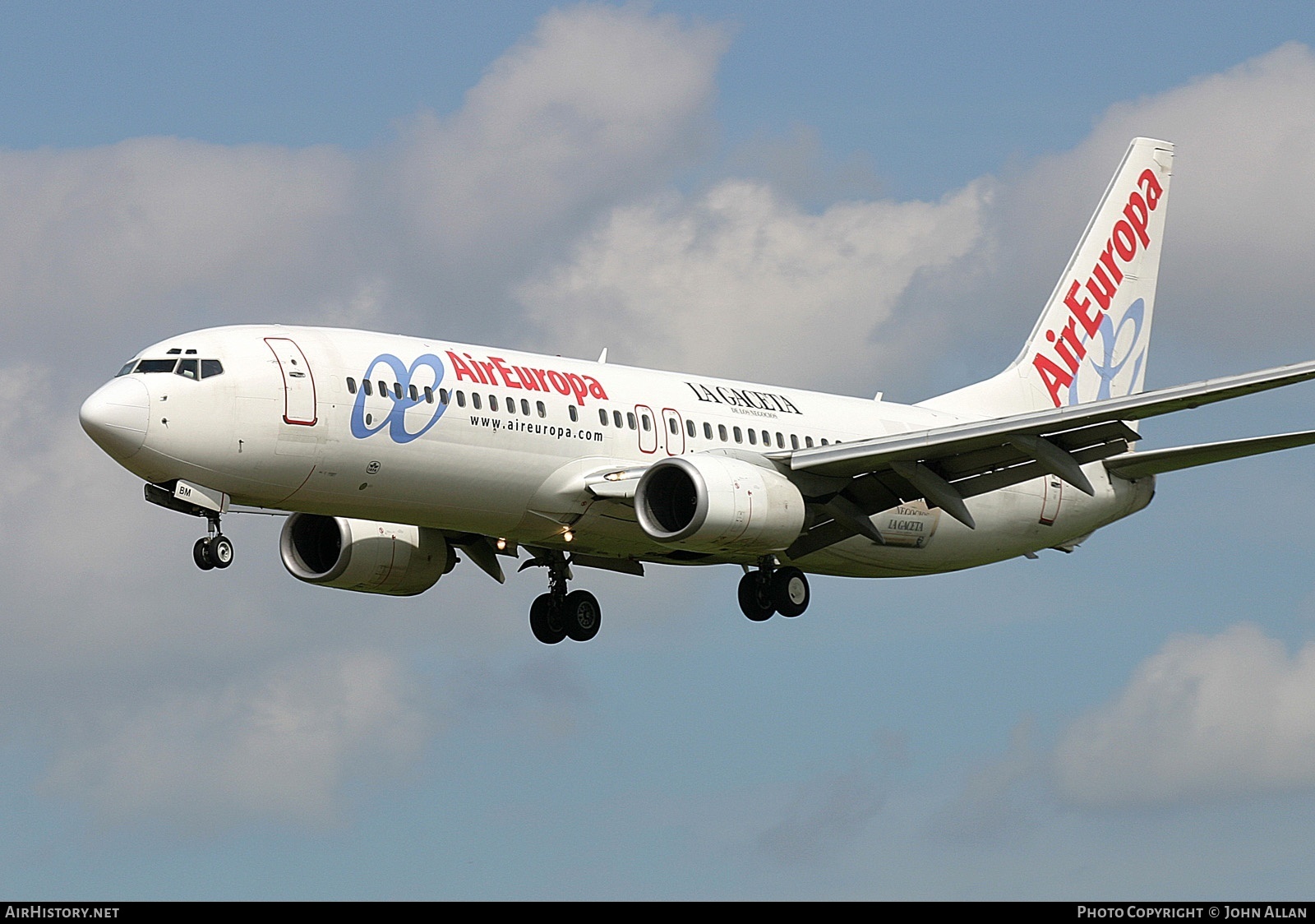 Aircraft Photo of EC-HBM | Boeing 737-85P | Air Europa | AirHistory.net #81747