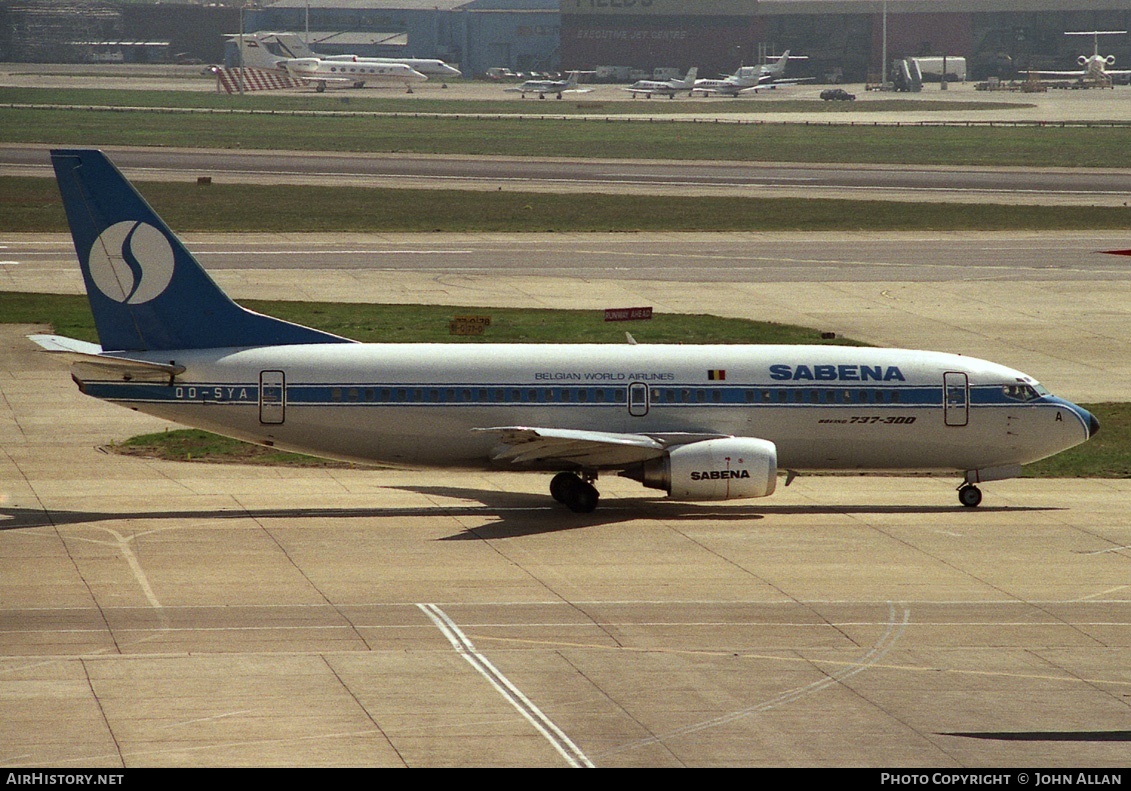 Aircraft Photo of OO-SYA | Boeing 737-329 | Sabena | AirHistory.net #81751