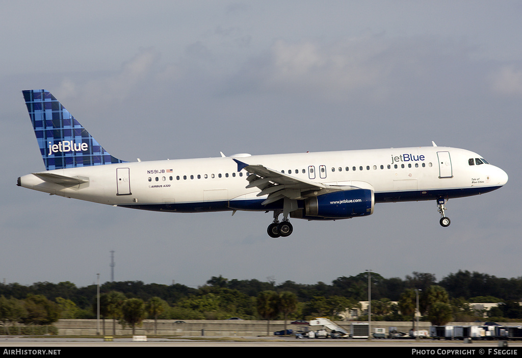 Aircraft Photo of N591JB | Airbus A320-232 | JetBlue Airways | AirHistory.net #81758