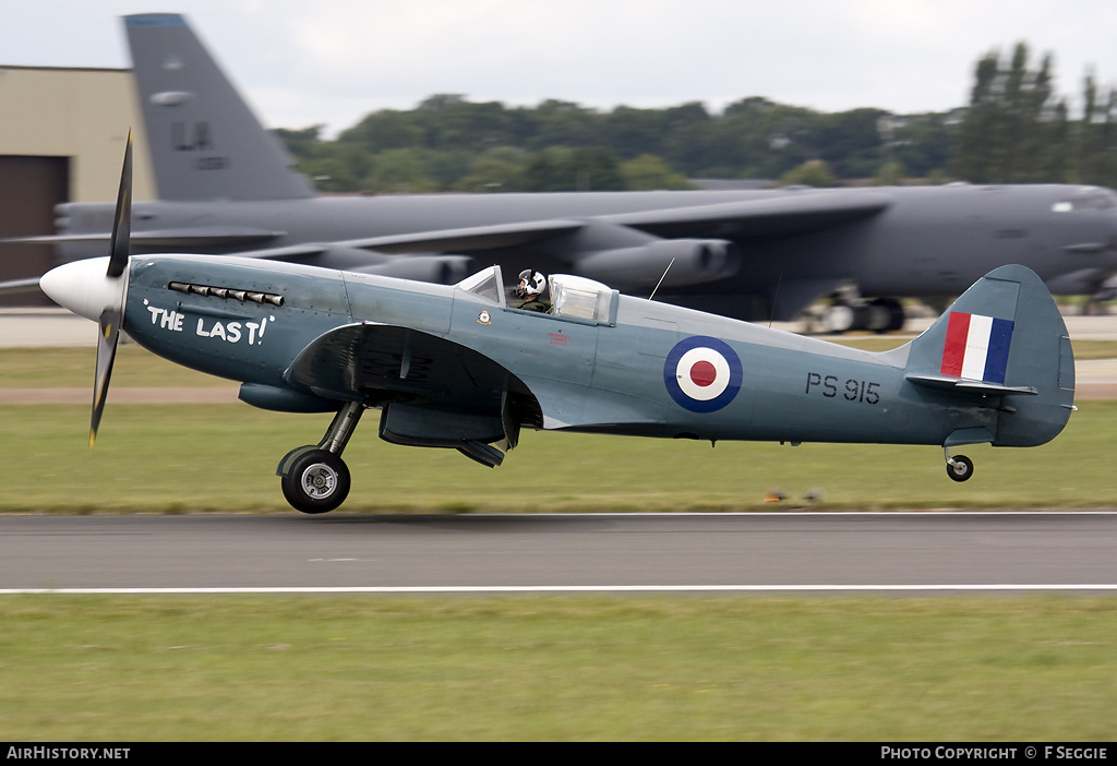 Aircraft Photo of PS915 | Supermarine 389 Spitfire PR19 | UK - Air Force | AirHistory.net #81815