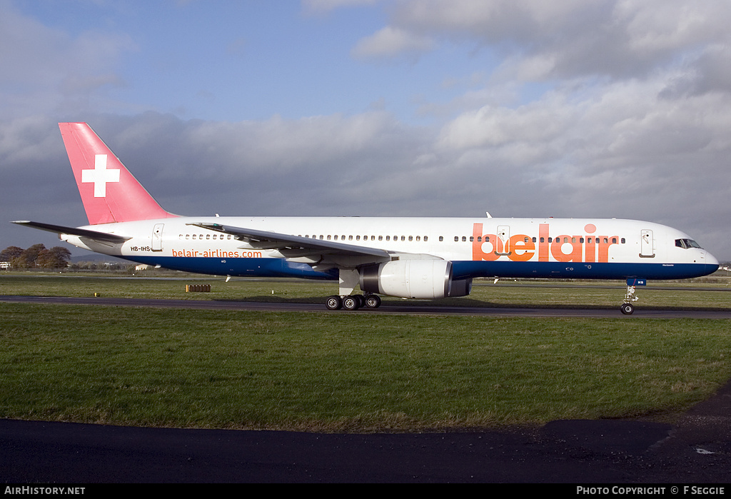 Aircraft Photo of HB-IHS | Boeing 757-2G5 | Belair | AirHistory.net #81818