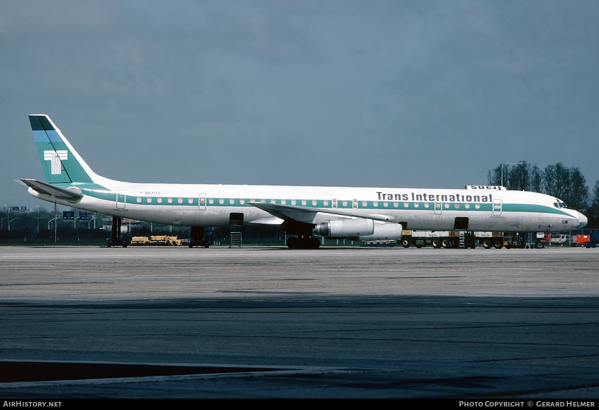 Aircraft Photo of N871TV | McDonnell Douglas DC-8-63CF | Trans International Airlines - TIA | AirHistory.net #81821