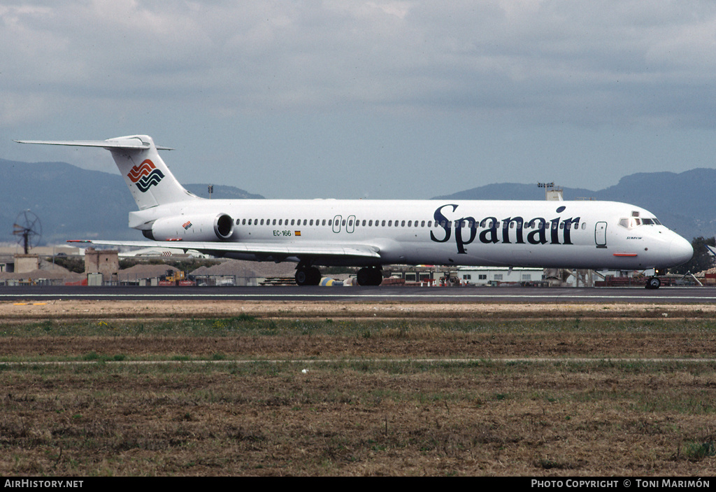 Aircraft Photo of EC-166 | McDonnell Douglas MD-83 (DC-9-83) | Spanair | AirHistory.net #81829