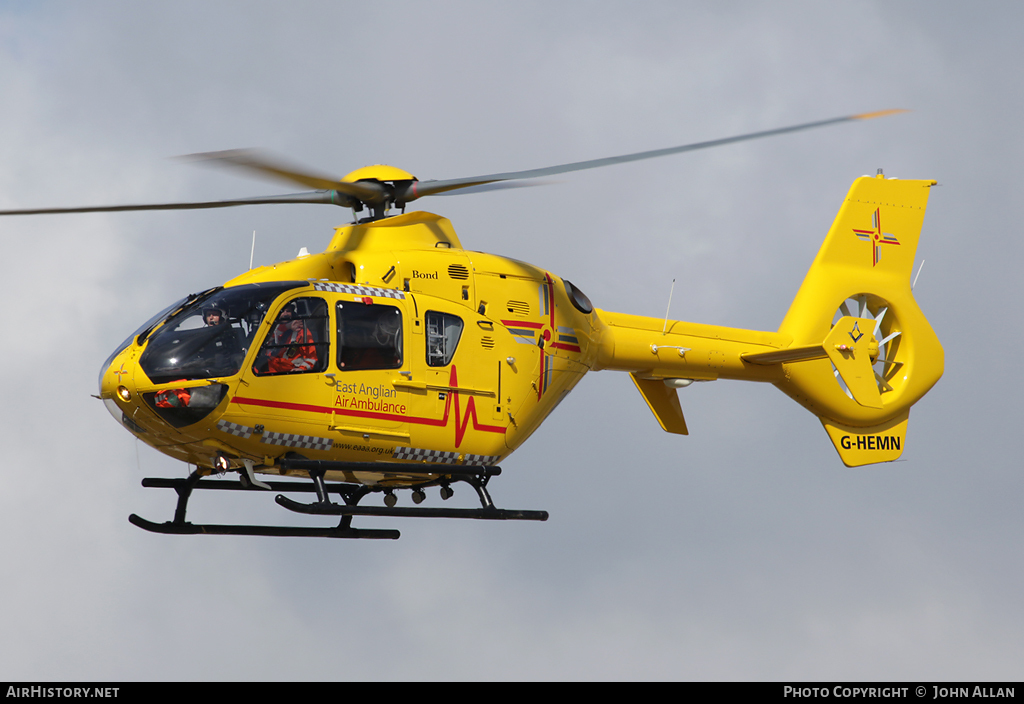 Aircraft Photo of G-HEMN | Eurocopter EC-135T-2+ | East Anglian Air Ambulance | AirHistory.net #81839