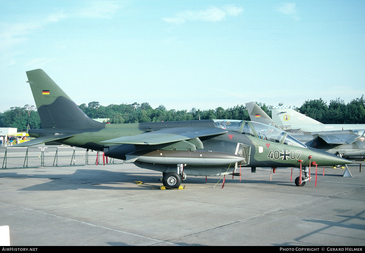 Aircraft Photo of 4007 | Dassault-Dornier Alpha Jet A | Germany - Air Force | AirHistory.net #81844