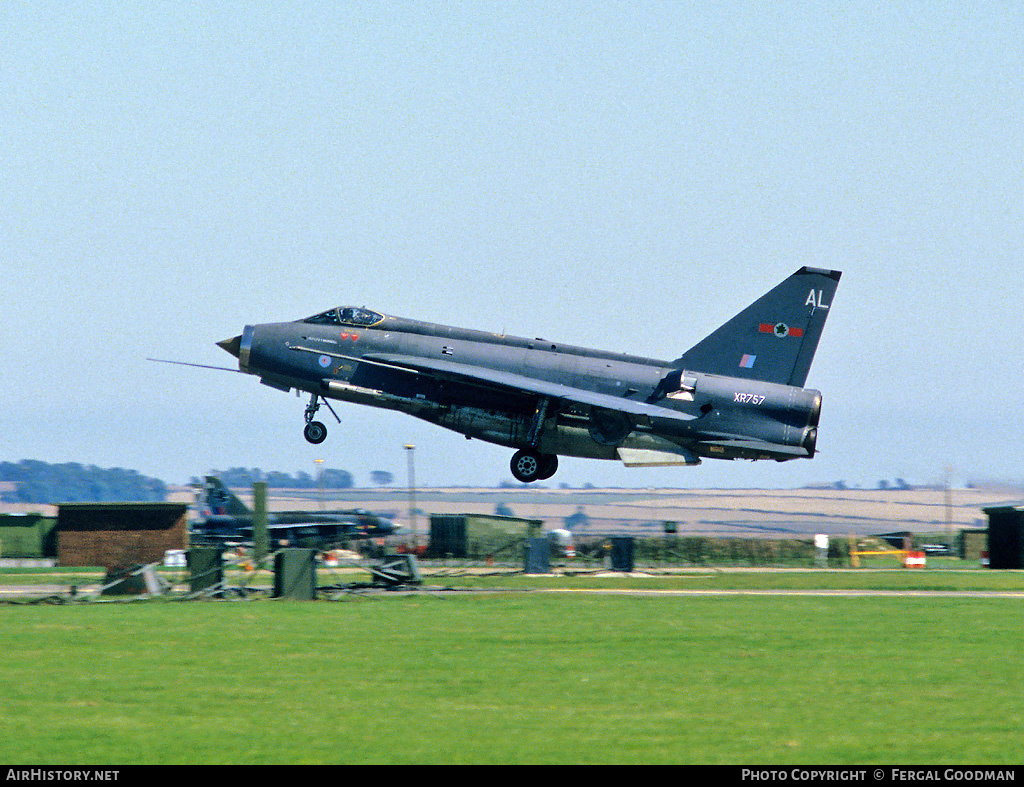 Aircraft Photo of XR757 | English Electric Lightning F6 | UK - Air Force | AirHistory.net #81851