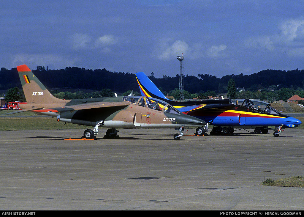 Aircraft Photo of AT32 | Dassault-Dornier Alpha Jet 1B | Belgium - Air Force | AirHistory.net #81853