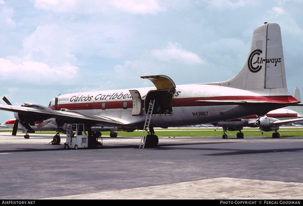 Aircraft Photo of N43867 | Douglas C-118A Liftmaster (DC-6A) | Caicos Caribbean Airways | AirHistory.net #81925