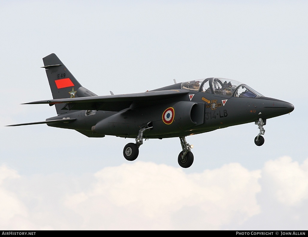Aircraft Photo of E49 | Dassault-Dornier Alpha Jet E | France - Air Force | AirHistory.net #81930