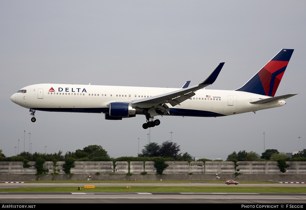 Aircraft Photo of N191DN | Boeing 767-332/ER | Delta Air Lines | AirHistory.net #81948