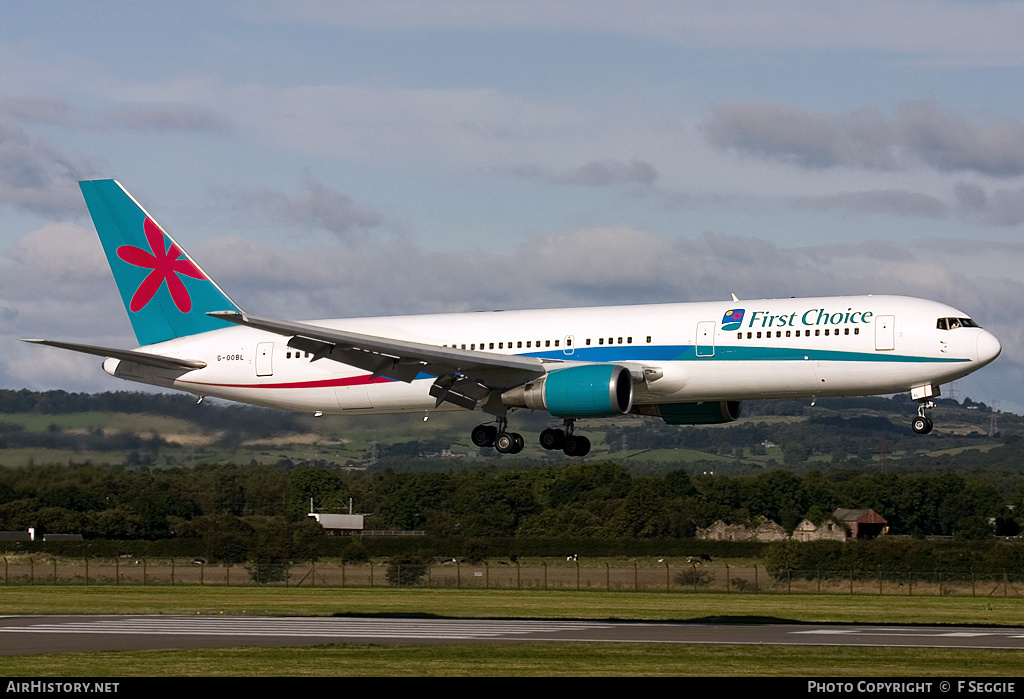 Aircraft Photo of G-OOBL | Boeing 767-324/ER | First Choice Airways | AirHistory.net #81972