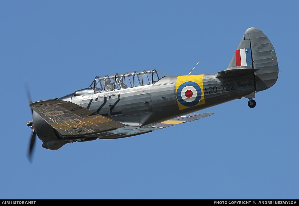 Aircraft Photo of VH-CAC / A20-722 | Commonwealth CA-16 Wirraway | Australia - Air Force | AirHistory.net #81997