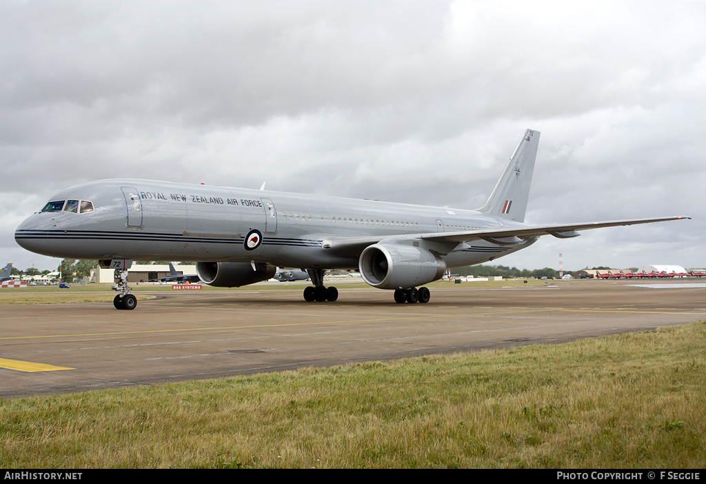 Aircraft Photo of NZ7572 | Boeing 757-2K2 | New Zealand - Air Force | AirHistory.net #82005