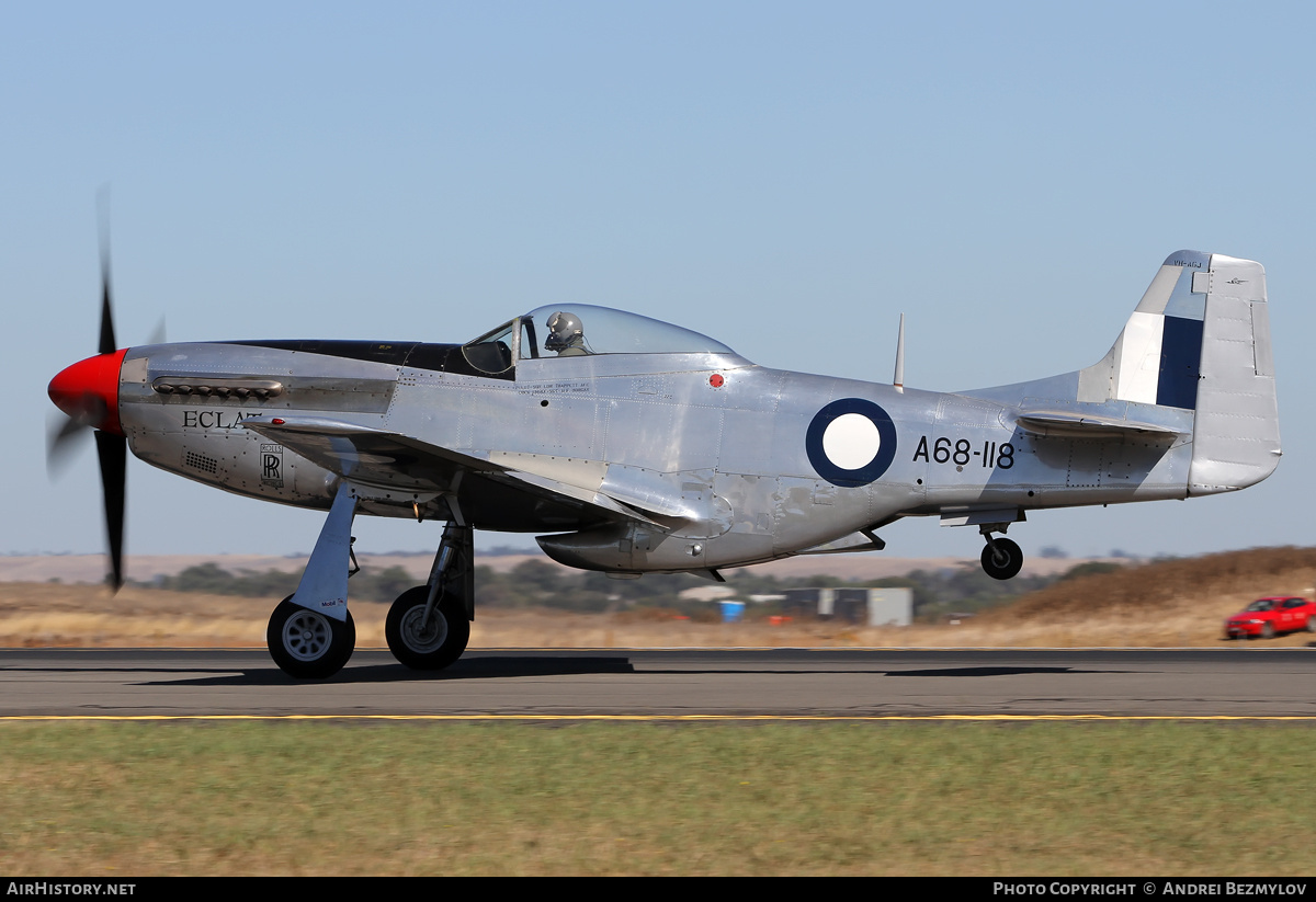 Aircraft Photo of VH-AGJ / A68-118 | Commonwealth CA-18 Mustang 21 (P-51D) | Australia - Air Force | AirHistory.net #82052