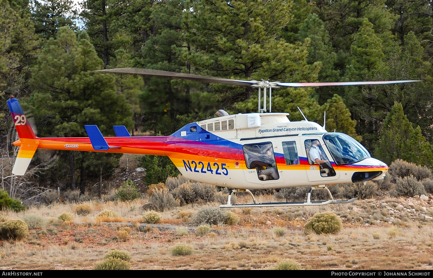 Aircraft Photo of N22425 | Bell 206L-1 LongRanger II | Papillon Grand Canyon Helicopters | AirHistory.net #82075