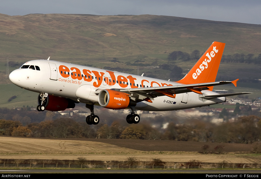 Aircraft Photo of G-EZBZ | Airbus A319-111 | EasyJet | AirHistory.net #82098