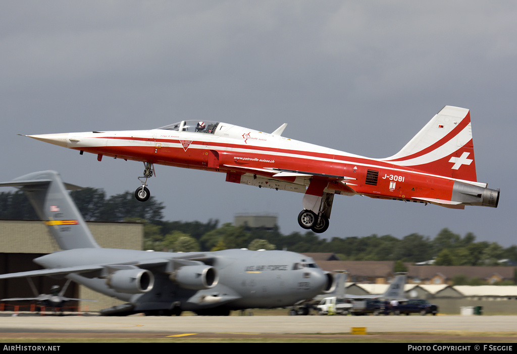 Aircraft Photo of J-3081 | Northrop F-5E Tiger II | Switzerland - Air Force | AirHistory.net #82102