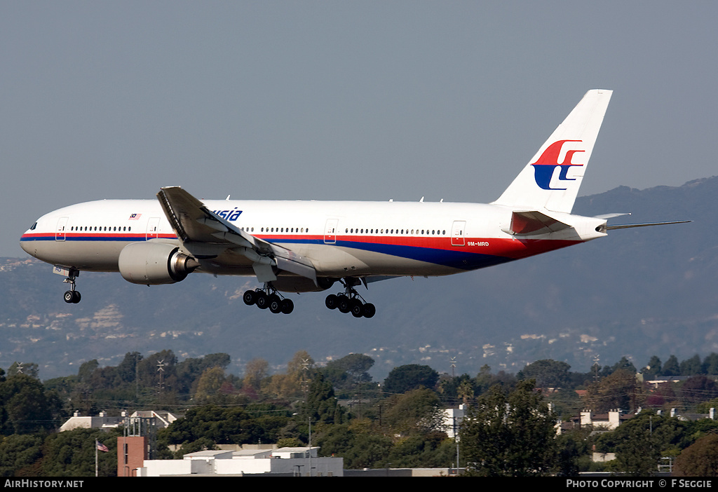 Aircraft Photo of 9M-MRD | Boeing 777-2H6/ER | Malaysia Airlines | AirHistory.net #82103