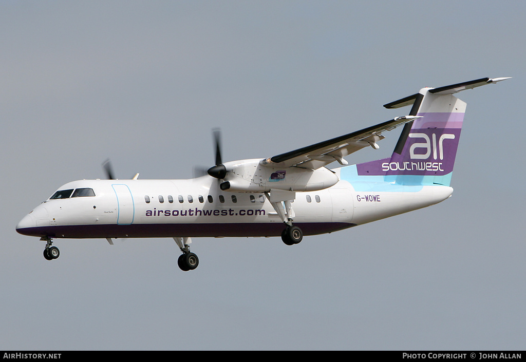 Aircraft Photo of G-WOWE | De Havilland Canada DHC-8-311 Dash 8 | Air Southwest | AirHistory.net #82163