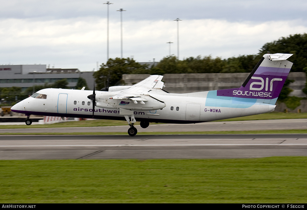 Aircraft Photo of G-WOWA | De Havilland Canada DHC-8-311 Dash 8 | Air Southwest | AirHistory.net #82168