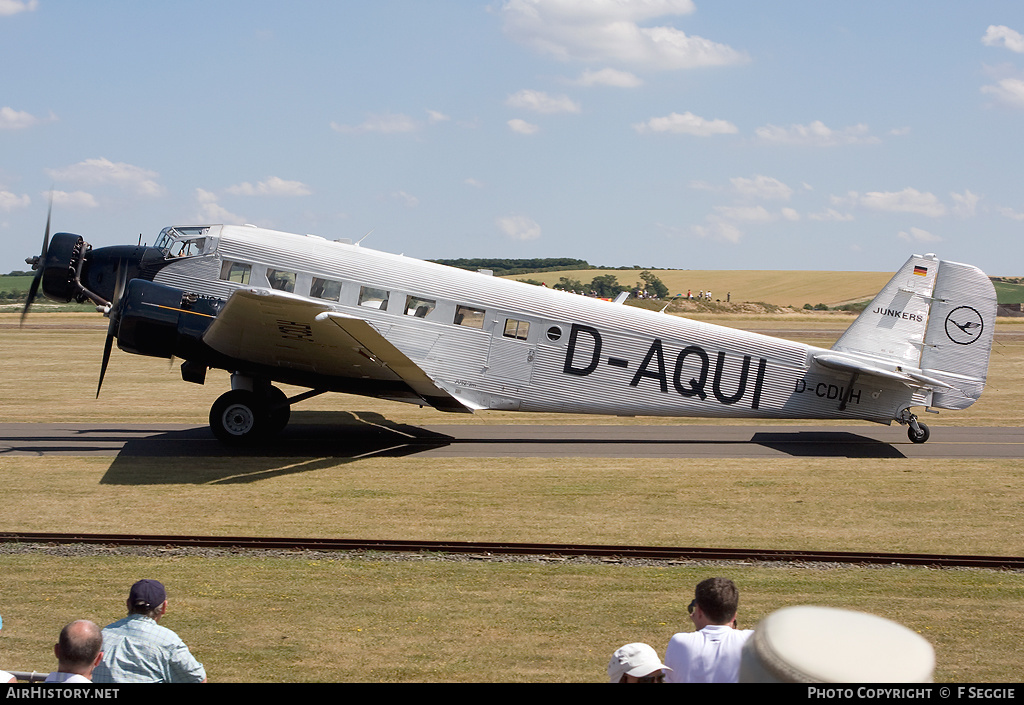 Aircraft Photo of D-CDLH / D-AQUI | Junkers Ju 52/3m g8e | Deutsche Luft Hansa | AirHistory.net #82195